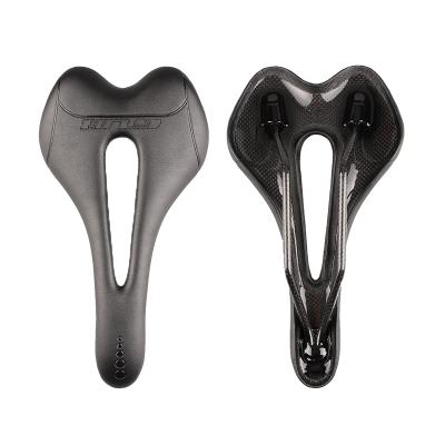 China All Seasons GUB 1166 Cavity Carbon Fiber Cushion Microfiber Cushion Recycling Accessories Non-cowhide Leather Cushion Bike Saddle for sale