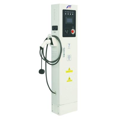 China 7KW 11KW 22KW Double Heads USA/UK J1772/Mennekes Connector Type 1 / Type - 2 Electric Car Charger EV Wallbox EV Charging Station LFEV-AC7A for sale