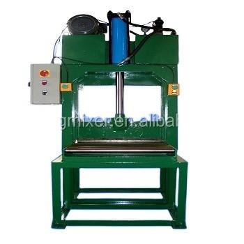 China Table Type Rubber Cutter Hydraulic Single Blade Rubber Bale Cutter with 800 KG Weight for sale