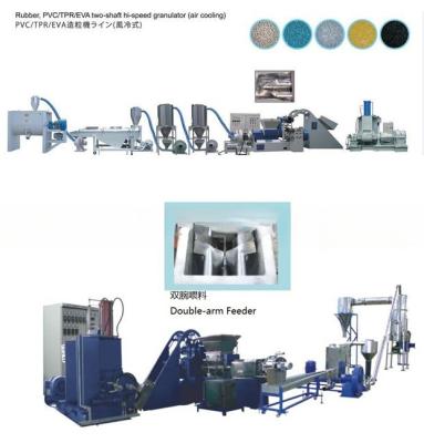 China Polycarbonate/TPU/TPR Granules Granulating Production Line Max. Capacity 400-600 KG/H for sale