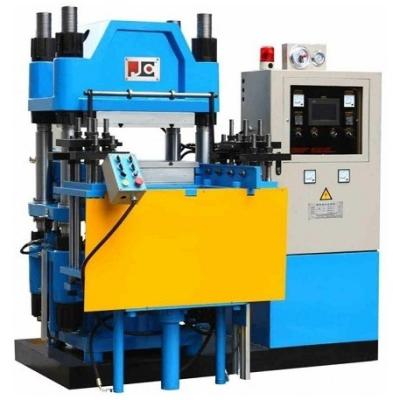 China 100t hydraulic push-pull mold rubber compression molding vulcanizing presses/vertical mold heat machine for air filter machine for sale