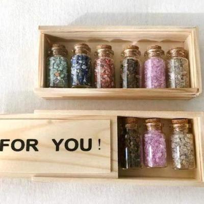 China China Hot Selling Natural Crystal Gravel Rough Quartz Tumbled Healing Stones Set Box For Gifts for sale