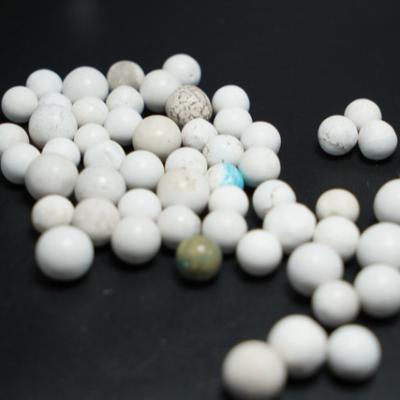 China China Natrual White Turquoise Howlite Beads Turquoise Beads Faceted Polished Gemstone Beads for sale