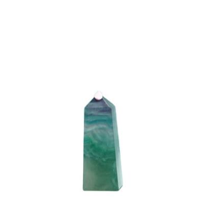 China China Hot Sell Wholesale Crystal Crafts Colorful Column Rabbit Fur Fluorite Pillar For Home Decoration for sale