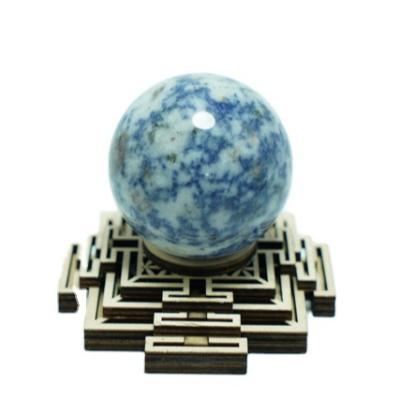 China Natural China Rock Crystal Spheres Blue Spots Ball Crystal Ball for sale