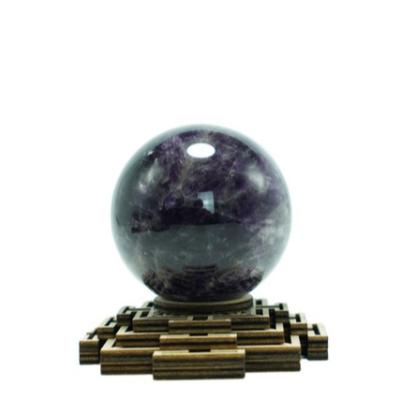 China Various Of Europe Gemstone Wholesale Natural Dreamy Amethyst Ball Purple Crystal For Decoration for sale