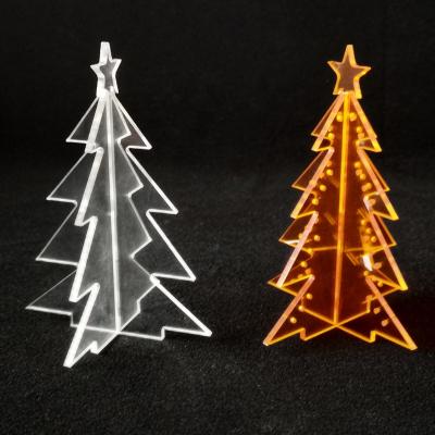 China Wholesale Custom Clear Plastic Christmas Tree Decoration Acrylic Ornaments for sale