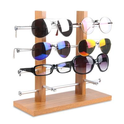 China Mdf+metal Countertop Advertising 12 Pair 6-Layer Display Stand For Sunglasses for sale