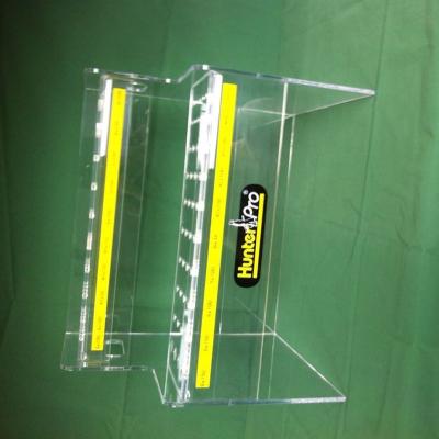 China The Clear Acrylic Rack Tool Holder Screwdriver Display Stand 2 Layer Hole Showcase for sale