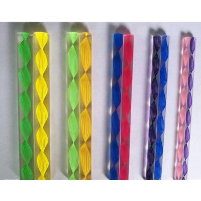 China Factory Wholesale Acrylic Color Tools Twist Transparent Dotting Acrylic Sticks For Rock Painting for sale