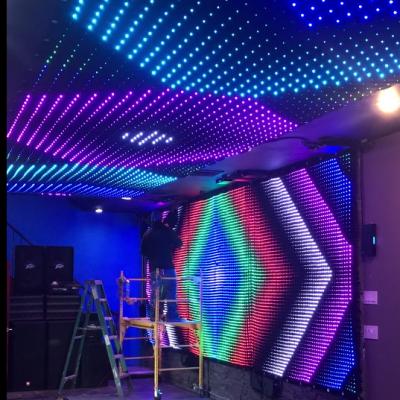 China Party Price Super Vision Video Curtain For DJ Bar Stage TV for sale