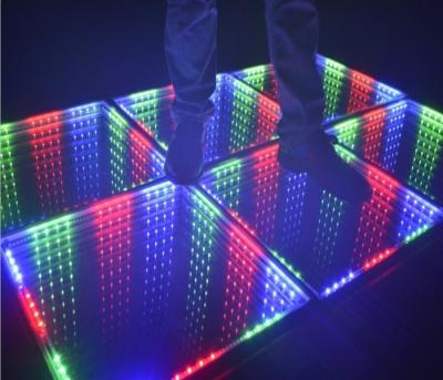 China Bars And Nightclubs LED Dance Floor Raised Floor Wedding Supplies DJ Lights Abyss 3D Floor Tiles for sale