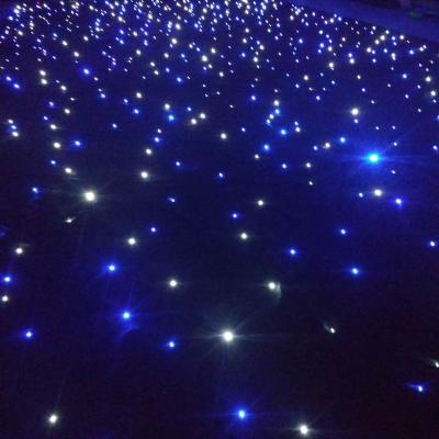 China Theme Park Backdrop Fabric Light Led Star Backdrop For Wedding Stage Decoration for sale