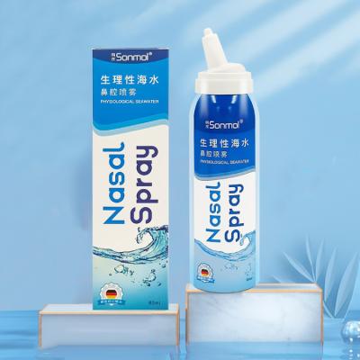 China Sniff Allergy Cleaning Clean Seawater Nasal Spray 0.9%Nacl Nasal Spray for sale