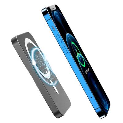 China SWGJ 5000mah Mobile Phone Power Charging Station Smart Hot Magnetic Slim Cordless Mobile Power For iphone13 cell phone for sale