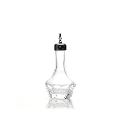 China Viable Absinthe Glass Bottle Lined Cocktail With Bitter Lid Essence Drop For Bar for sale