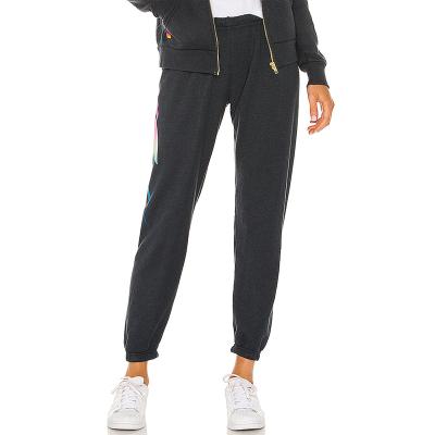 China Anti-wrinkle gym sport ladies women's trousers and slacks custom sweatpants woman for sale