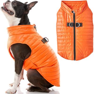 China Sustainable Custom Quilted Pet Clothes Vest Winter High Quality Dog Stripper Jacket for sale