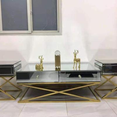 China Coffee table adjustable interior decoration wedding banquet restaurant hotel romantic (other) style stainless steel decoration for sale