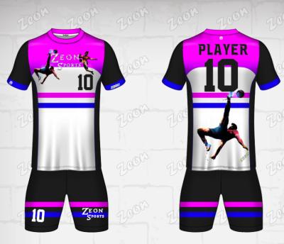 China Sets New Design Sublimation Soccer Jersey Sets Soccer Shirt High Quality Custom Sports Wear for sale