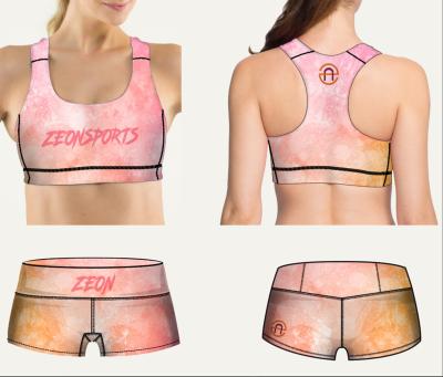 China Custom High Quality Women's Sports Shorts Breathable Sexy Fitness Sublimation Printing Antibacterial Shorts Gym And Yoga Wear for sale