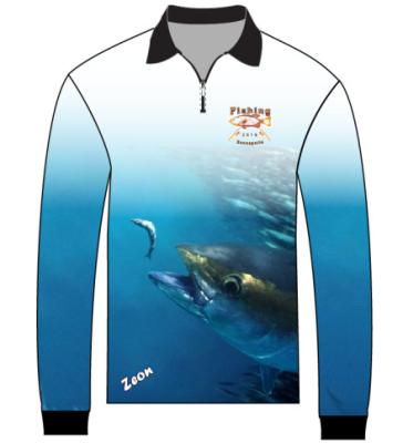 China Factory Price Antibacterial Custom UV Protection 1/4 Zipper Fishing Shirt High Quality Fishing Tank Top for sale