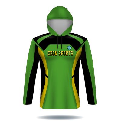 China Jamaica High Performance Quick Dry Hooded Fishing Shirts Antibacterial Custom Design UPF 50+ Long Sleeve for sale