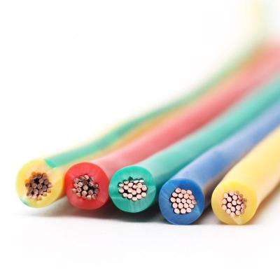 China Home Appliance Heat Resistants Silicone Copper Wires Flexible Silica Gel Cable for sale