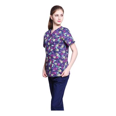 Chine High Quality And Cheap Printing V-neck Printing Beauty Salon Dentist Clinic Pharmacy Uniform Nurse Hospital Medical Surgical Uniform à vendre