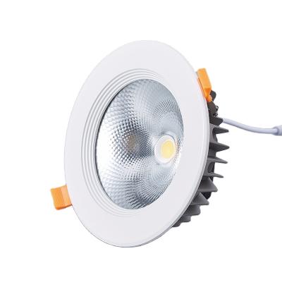 China Modern High Power 40W Downlights Frame Anti-glare COB Led Recessed Ceiling Spot Light For Living Room Office for sale