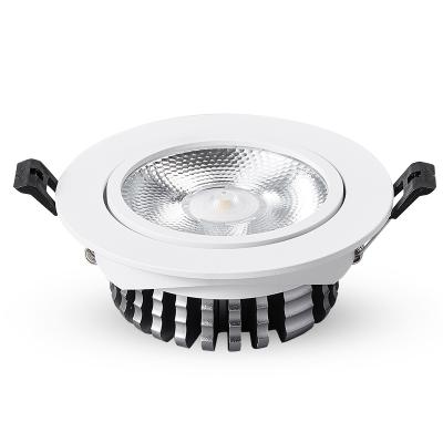 China Modern Recessed Ultra Thin Ceiling COB Downlight 5W Led Spotlight Anti Glare for sale