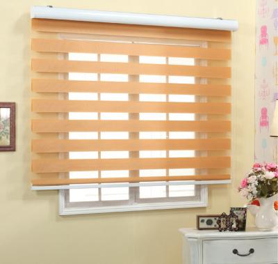 China Minimalist Customized Smart A variety of fabrics are available Motorized Zebra Blinds for sale