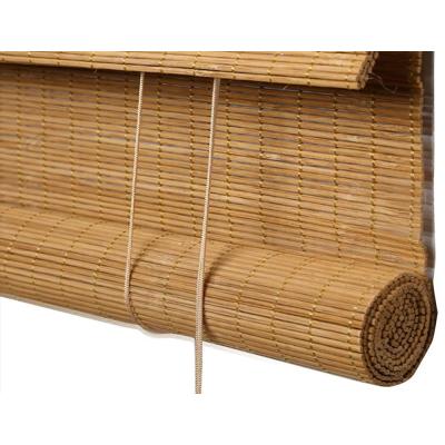 China Amazon Hot Sale Modern Custom Manual Blackout Roll Down Bamboo Blinds For Windows for sale