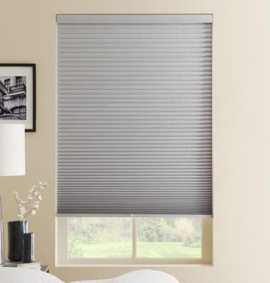 China Minimalist Customized Vertical Powered Double Cellular Blackout Honeycomb Window Smart Blinds for sale