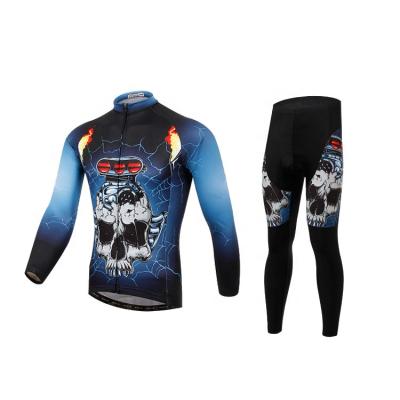 China NGT Antibacterial Free Design Racing Apparel For Team Cycling Jersey Set Long Sleeve for sale