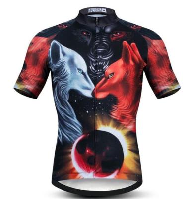 China Antibacterial Mens Cycling Jersey Premium Cycling Jersey Fabric For Cycling Jersey for sale