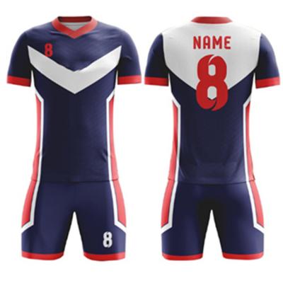 China Wholesale Football Shirt Sublimation Cup Sets High Plain Blue Soccer Jersey for sale