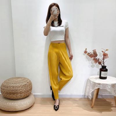 China Summer high waist solid color pants fashion trend ladies overalls women's rompers two-piece women's pants casual anti-static women's set for sale