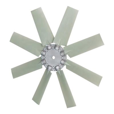 China 8 Blade Nylon Industrial Axial Leaf Blower Factory Fan Big For Compactor Motor for sale