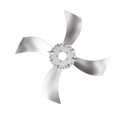 China Fire Smoke Exhaust Fan Industrial Fan Blades 4 Sheets Aluminum Alloy Adjustable Blades for sale