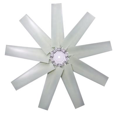 China Excavator Engine Parts Fan Factory Axial Fan Industrial 9 Nylon Blades Cast Axial Fan Impeller Greenhouse Greenhouse Axial Fan for sale