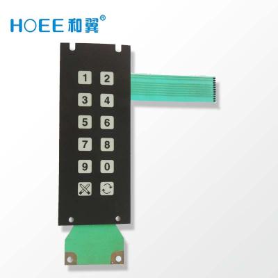 China Matrix Industrial Membrane Switch With Protect Layer Tactile Membrane Keypad for sale