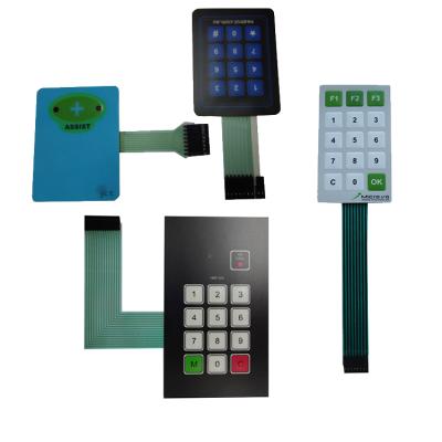 China Manufacturing Equipment Customized Key Matrix 12 Keypad PET / PC Material for sale