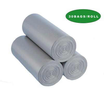 China Materials Jieya Wholesale Recycled Gray Disposable Household Trash Bags Heavy Duty Plastic Roll Bag for sale