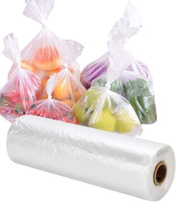 China OEM/ODM Factory Large Product Disposable Vegetable Bags Waterproof HDPE Food Packaging Cool Bag On Roll for sale