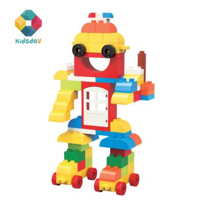 China Educational Building Toy Building Set Brick Build Big Plastic Robot Child Educ Child Educational Robot Block Toys for sale