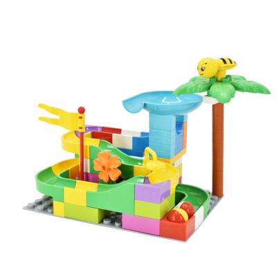 China Construction Toy Marble Run Slide Building Blocks Environmental Protection Large Building Toys Non-Toxic Plastic Blocks For Child for sale