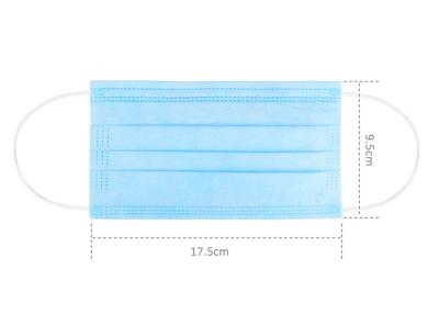 China Earloop 3 Ply Non Woven Face Mask Anti Virus PP+MB+PP High Breathability for sale