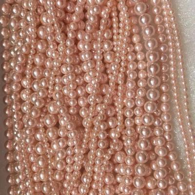 China DIY Jewelry Factory Direct Sale Pink Shell Beads Natural Sea Shell Polished Shell Beads Loose Beads DIY Jewelry Accessories for sale