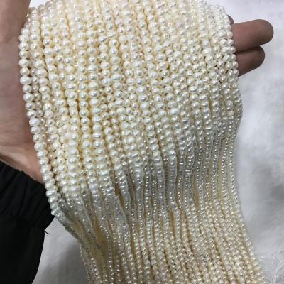 China Jewelry Making Factory Wholesale 5~6mm Potato Round Beads, Freshwater Pearls, Clothing Bracelets, Necklaces, Fashion DIY Jewelry Accessories for sale